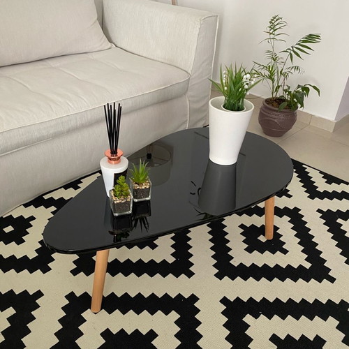Wooden coffee table new with glossy lacquer surface