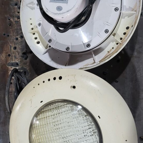 Underwater pool light used, set of 17 pieces