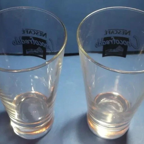 Nescafe Chocofreddo glass set of two used