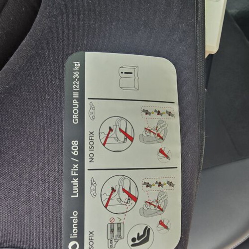 Lionelo Luuk Fix ISOFIX child car seat like new for children 22-36kg