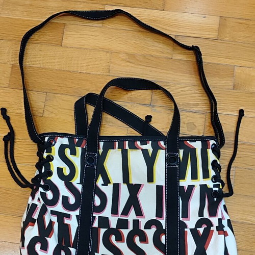 Sixty SpA Tote Bag Y2K canvas shoulder bag like new