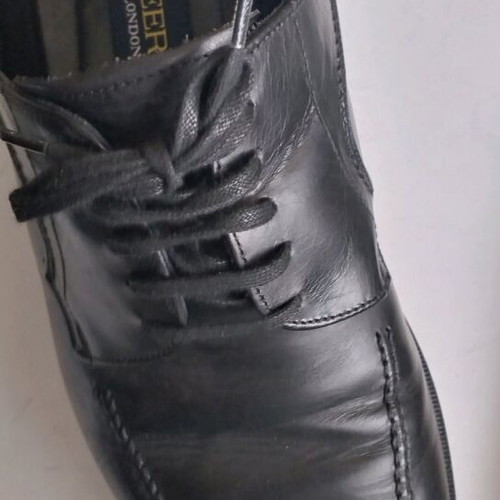Men's black dress shoes like new, size 45