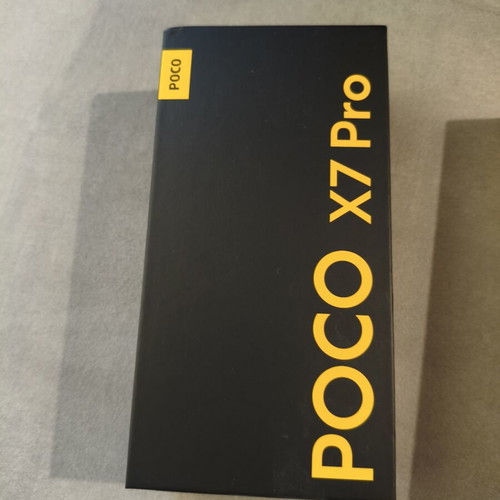 POCO X7 Pro box and original charging cable, black
