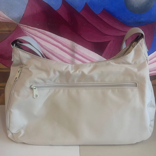 Marv Diaper Bag like new, beige with embroidered circles