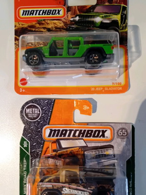 Matchbox Ford Bronco and Jeep Gladiator like new models pack
