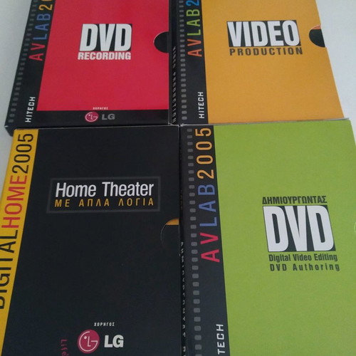 Hitech DVD set with 4 DVDs and 16 technology magazines, new
