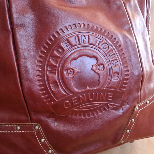 Tous leather shoulder bag extra large, like new, red