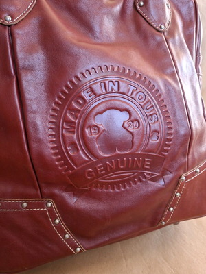 Tous leather shoulder bag extra large, like new, red