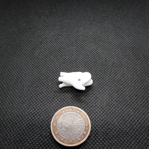 Porcelain elephant white miniature like new for crafts