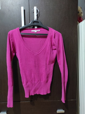 Fuchsia long-sleeve blouse XS used from Tally Weijl