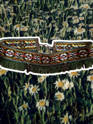 Fairycore choker σαν καινούργιο, καφέ και πράσινο