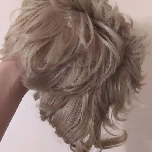 Vintage Kanekalon Wig used, retro style, dense