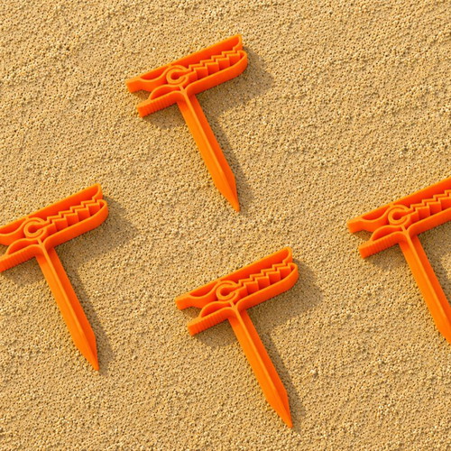 Towel Clips Set of 4 for Beach Towels, New, 3D Printed PETG