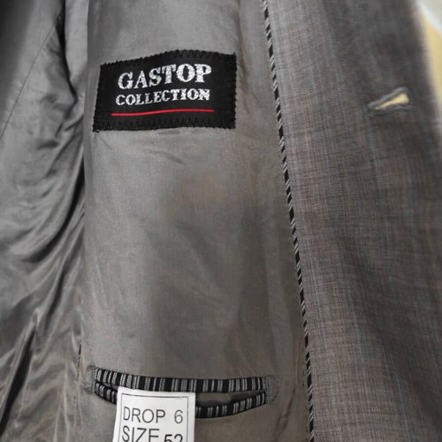 GASTOP COLLECTION suit jacket and trousers used, grey, size L