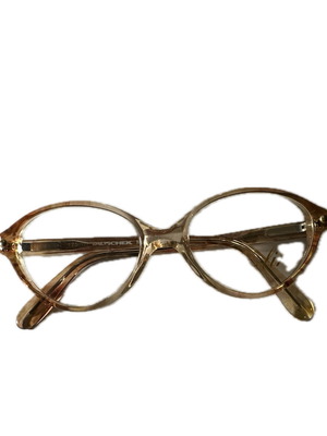 Children's vintage Tauschek eyeglasses light caramel/beige tortoise