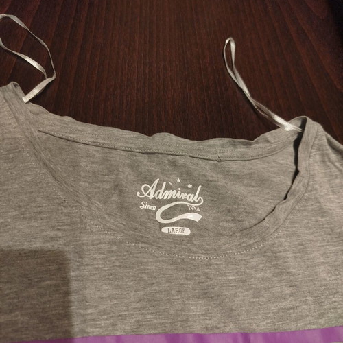Admiral women's t-shirt like new, grey and purple