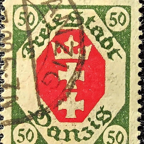 Danzig 1921 stamp used