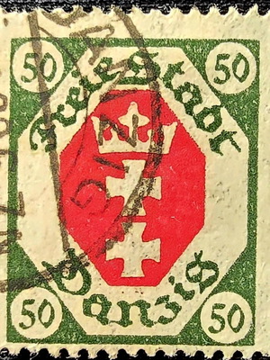 Danzig 1921 stamp used