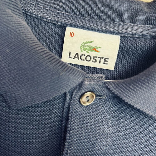 Lacoste polo shirt for 10 years old like new, blue