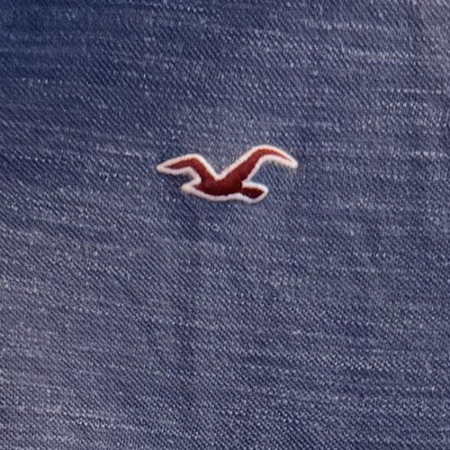 Hollister California Polo Shirt XL Blue Melange like new