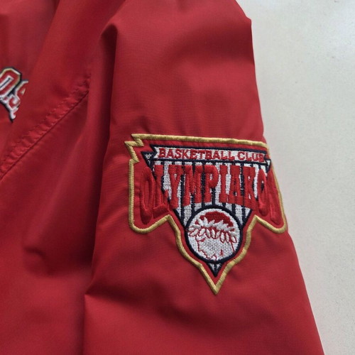 Olympiacos Bomber Flight Jacket used, red, authentic