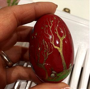 Αβγό ζωγραφισμένο με το χέρι - ξύλινο