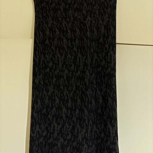 Knee-length skirt new, black and grey, size S