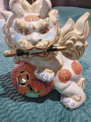 Vintage dragon foo lion dog used