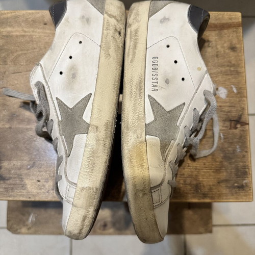 Golden Goose Superstar sneakers size 38 like new, white and grey