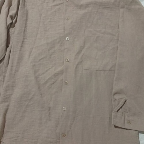 Set palazzo pants and shirt like new, size Large, beige
