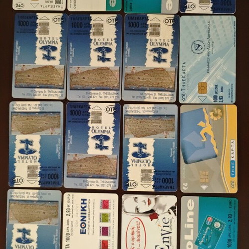Phone cards used, pack of 50 with good print run