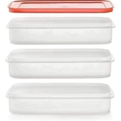 Tupperware Compact Freezer Set 675ml 3 Pieces new