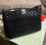 Vintage River Island shoulder bag black like new with chain