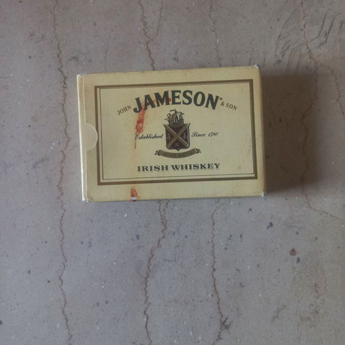 Jameson playing cards new with red mark on packaging