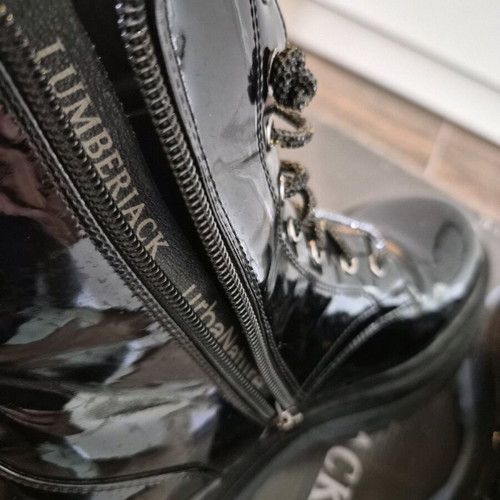 Lumberjack boots like new, black, size 37