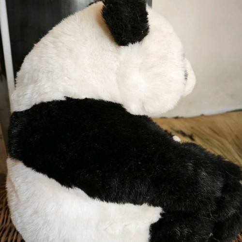 Stuffed panda bear used, 40 cm tall with wear