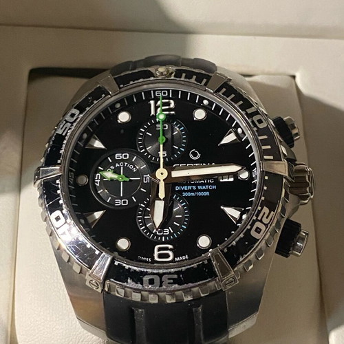 Certina DS Action Diver Chronograph Automatic watch used, black