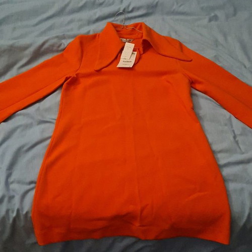 Zara dress orange new