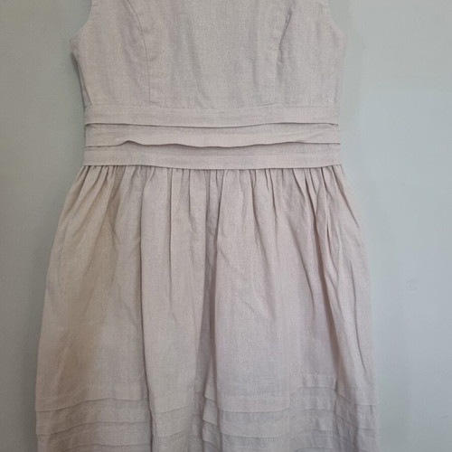 Madame Shoushou dress Small used, nude with floral detail