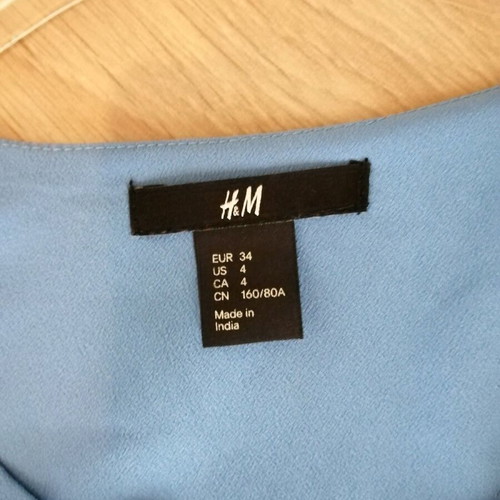 H&M Dresses XS 34 New White and Blue