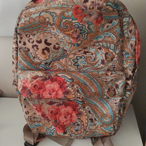 Backpack fabric colorful like new