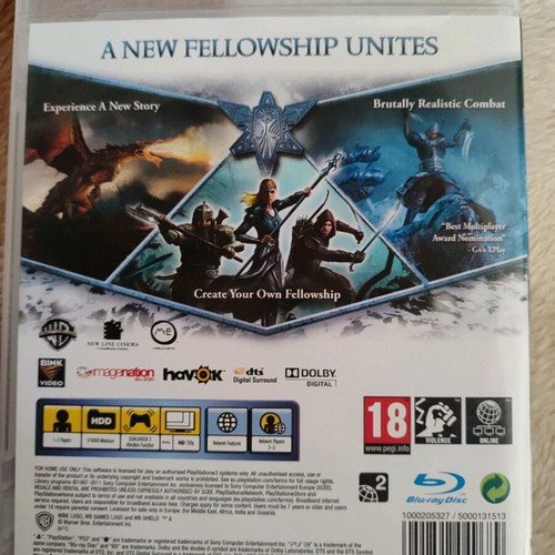 The Lord Of The Rings War In The North PS3 like new