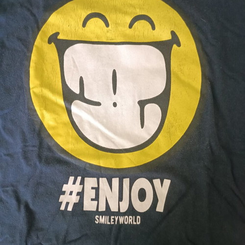 Emoji T-shirt blue, like new, size 12