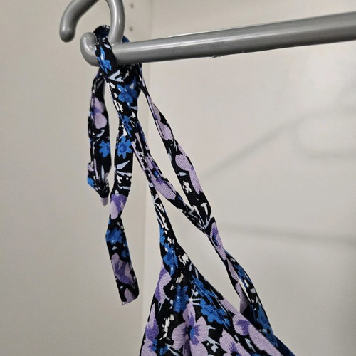 Flower summer tank καινούργιο, μπλε, μέγεθος M