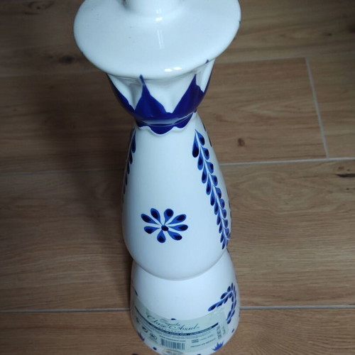 Clase Azul tequila bottle used, authentic Mexican porcelain 750ml