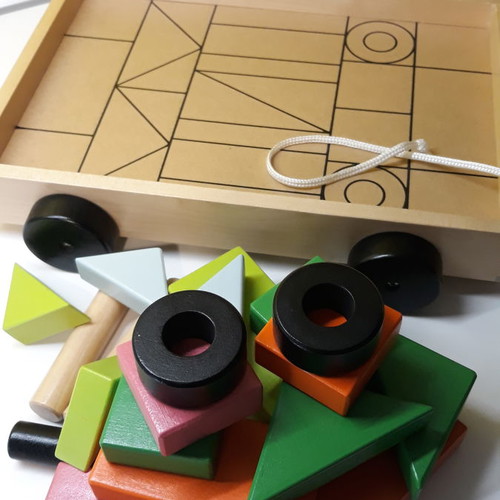 Wooden toys new, set of 5 pieces