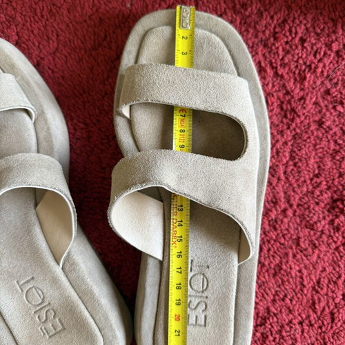Esiot leather sandals used, size 36, beige