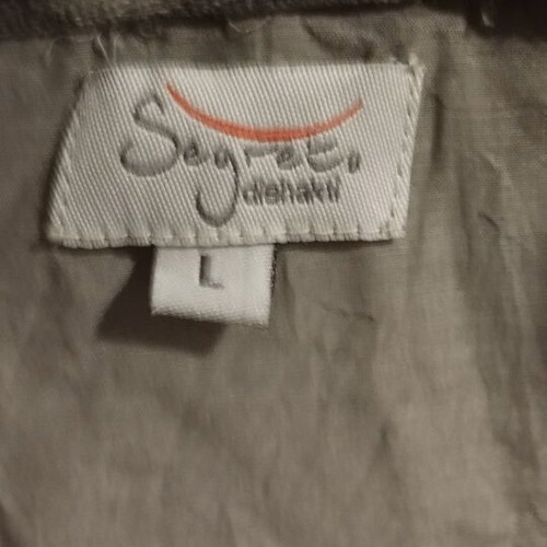 Women's shirt linen with cotton like new, gray, size L