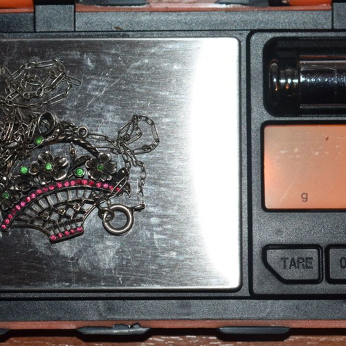 Silver Victorian pendant used