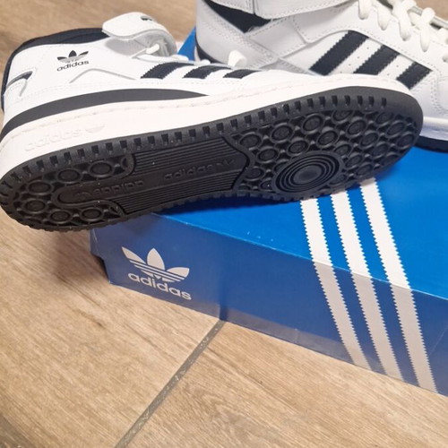 Adidas Forum Mid J new women's boots black and white